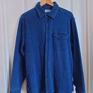 Taylor Stitch - Cash shirt in indigo shashiko - XL/44 shrunk to L/42